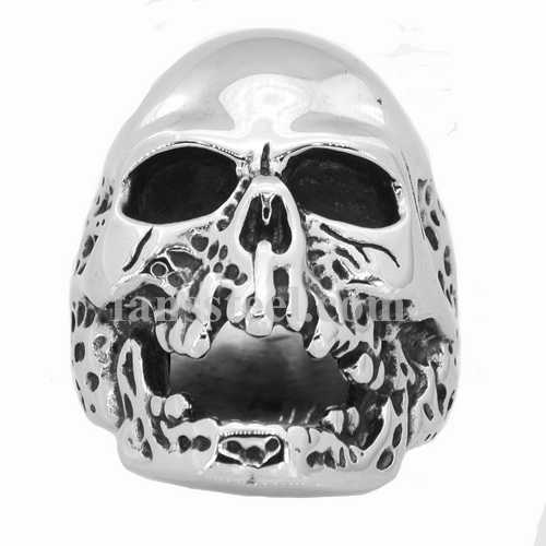 FSR14W63 evil skull ring - Click Image to Close